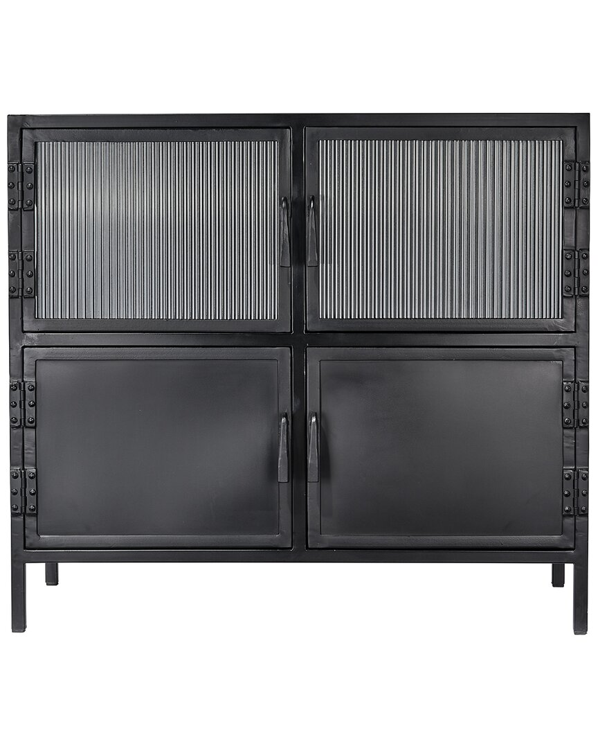Jamie Young Vitrino 4-door Iron Side Table