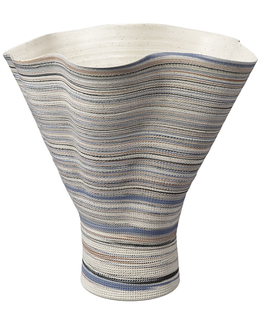 Jamie Young Splayed Porcelain Decorative Vase