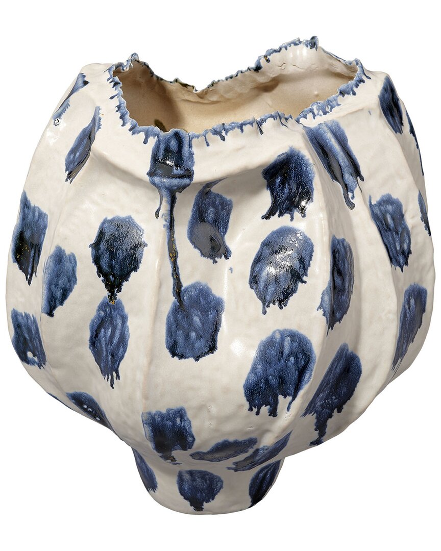 Jamie Young Monet Wide Ceramic Decorative Vase