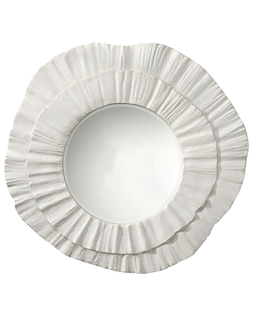 Jamie Young Millstone Resin Round Wall Mirror