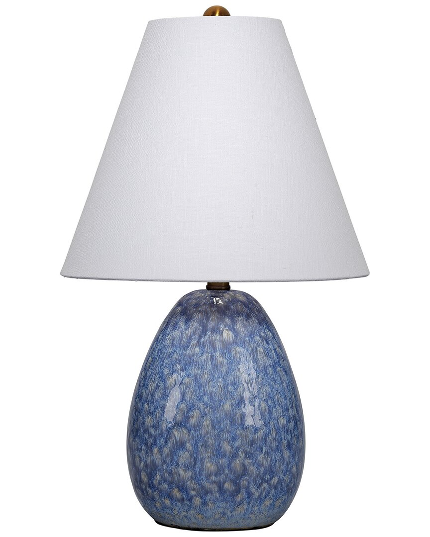 Jamie Young Raindrop Ceramic Table Lamp With Linen Shade