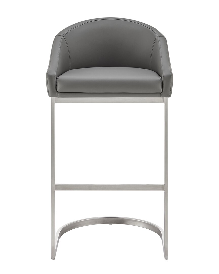 Armen Living Katherine 26in Counter Stool In Gray