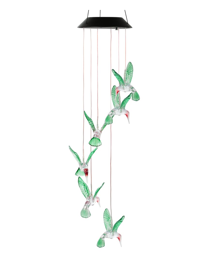 Fresh Fab Finds Led Solar Hummingbird Wind Chime