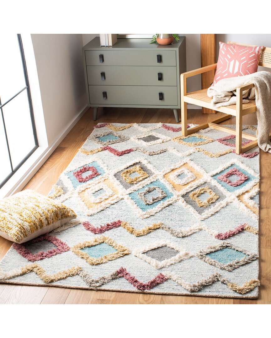 Safavieh Kenya Hand Tufted Wool Rug In Grey