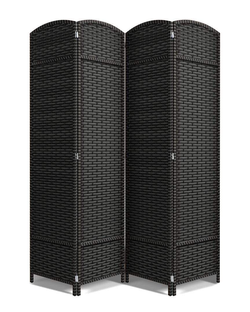 Sorbus 4 Panel Room Divider In Black