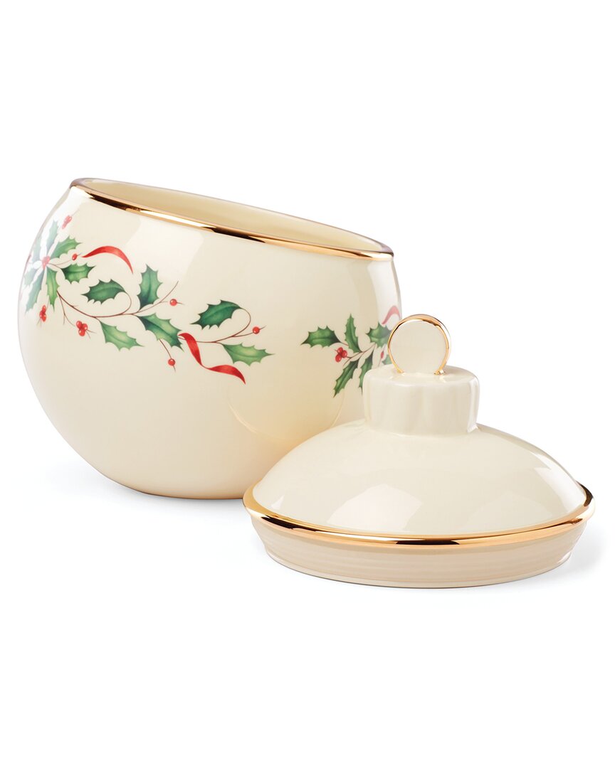 Lenox Holiday Ornament Cookie Jar In Multicolor