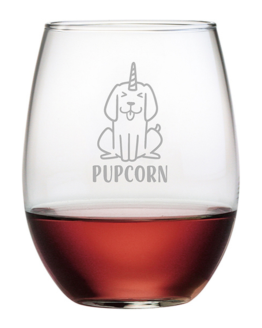 Susquehanna Glass Pupcorn Stemless Wine & Gift Box