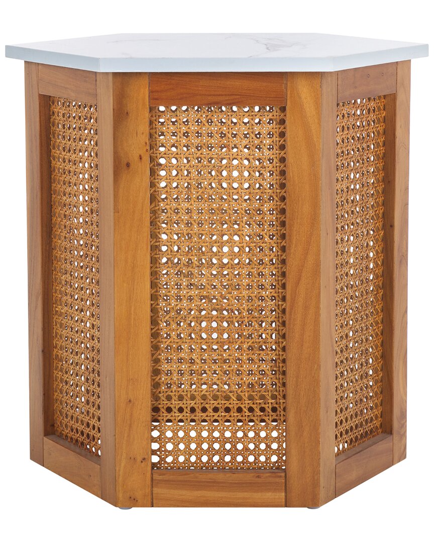 Safavieh Danez Hexagon Cane Accent Table