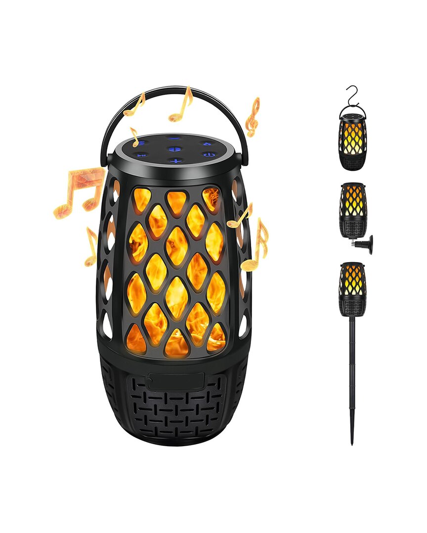 Fresh Fab Finds 4-in-1 Wireless Outdoor Speaker In Black