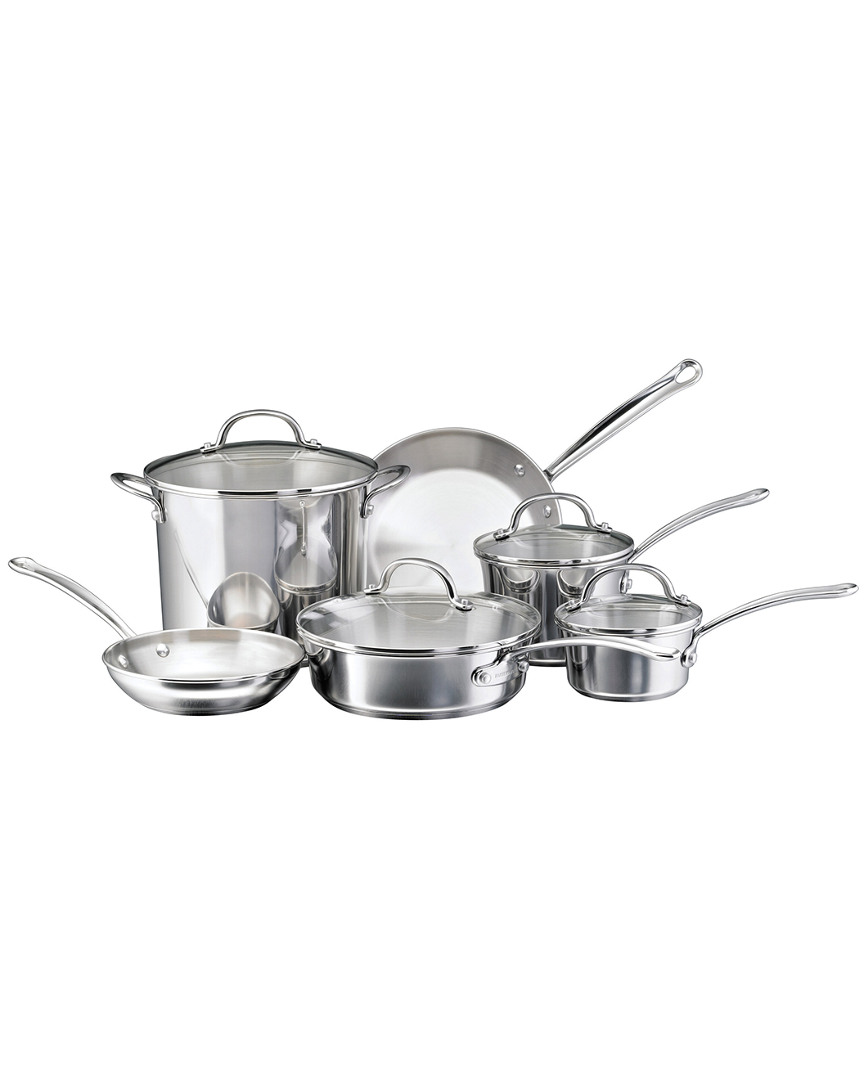 Shop Farberware Millennium Stainless Steel 10pc Cookware Set