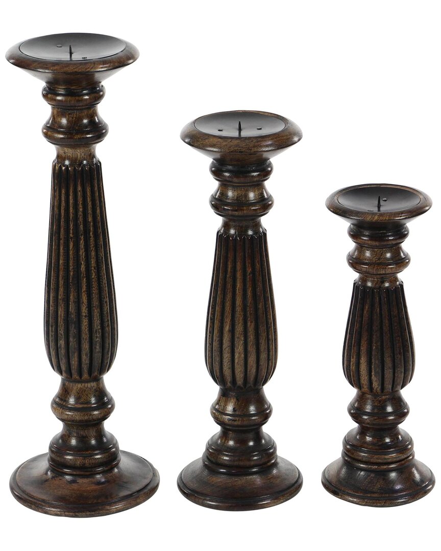 Peyton Lane Set Of 3 Decorative Candle Holders