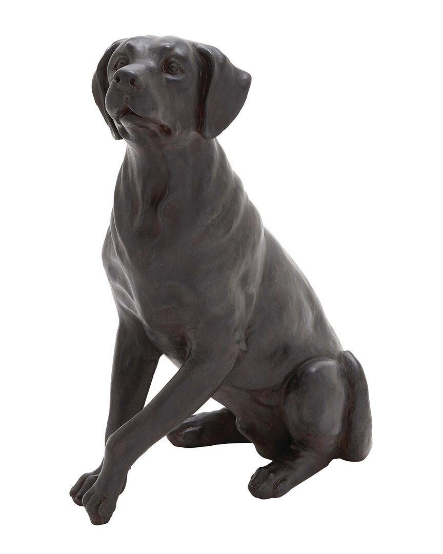 Peyton Lane Traditional Dog Brown Polystone Sculpture