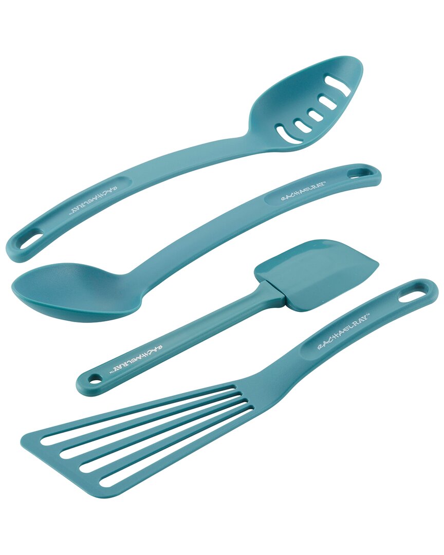 Rachael Ray Cucina Nylon Nonstick Tools 4pc Set In Blue