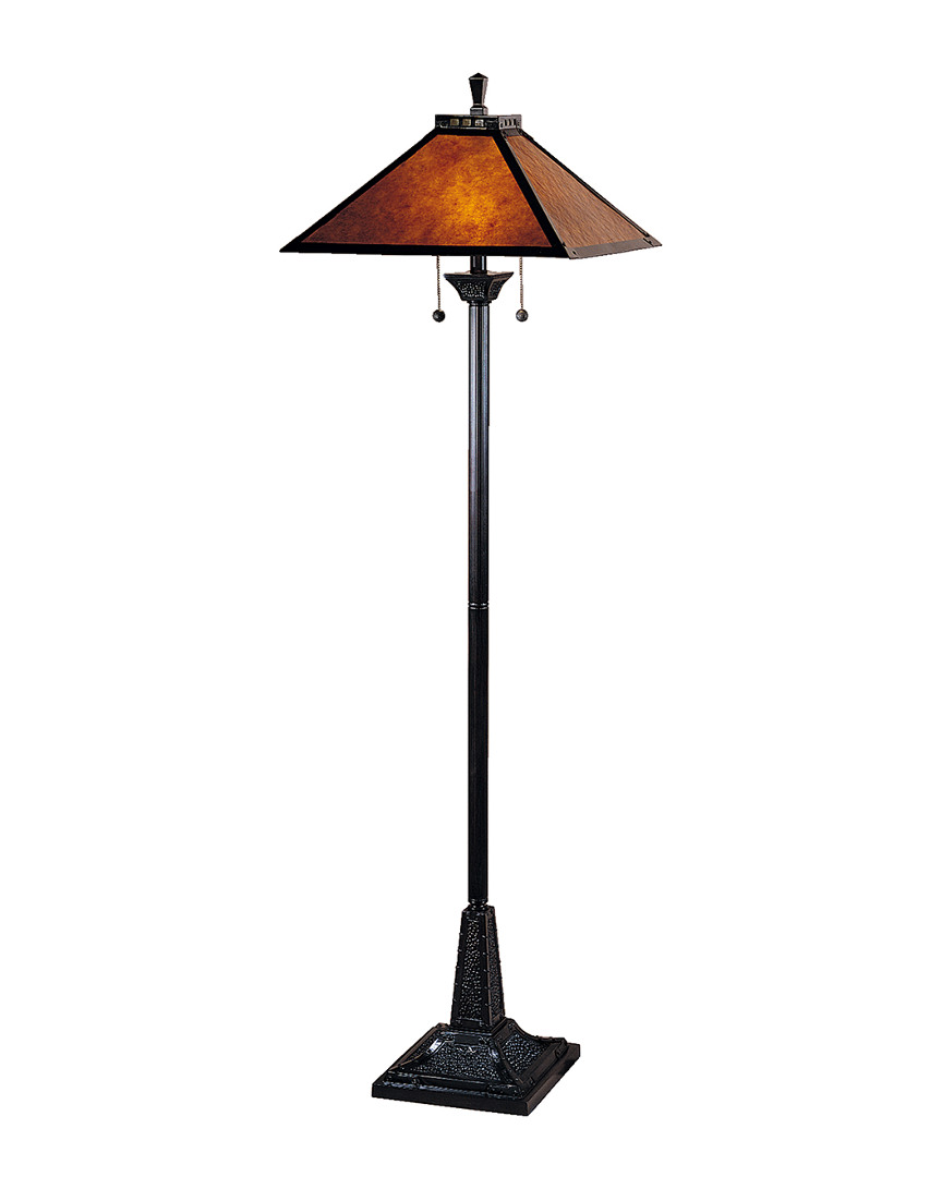Dale Tiffany Camelot Mica Floor Lamp In Amber