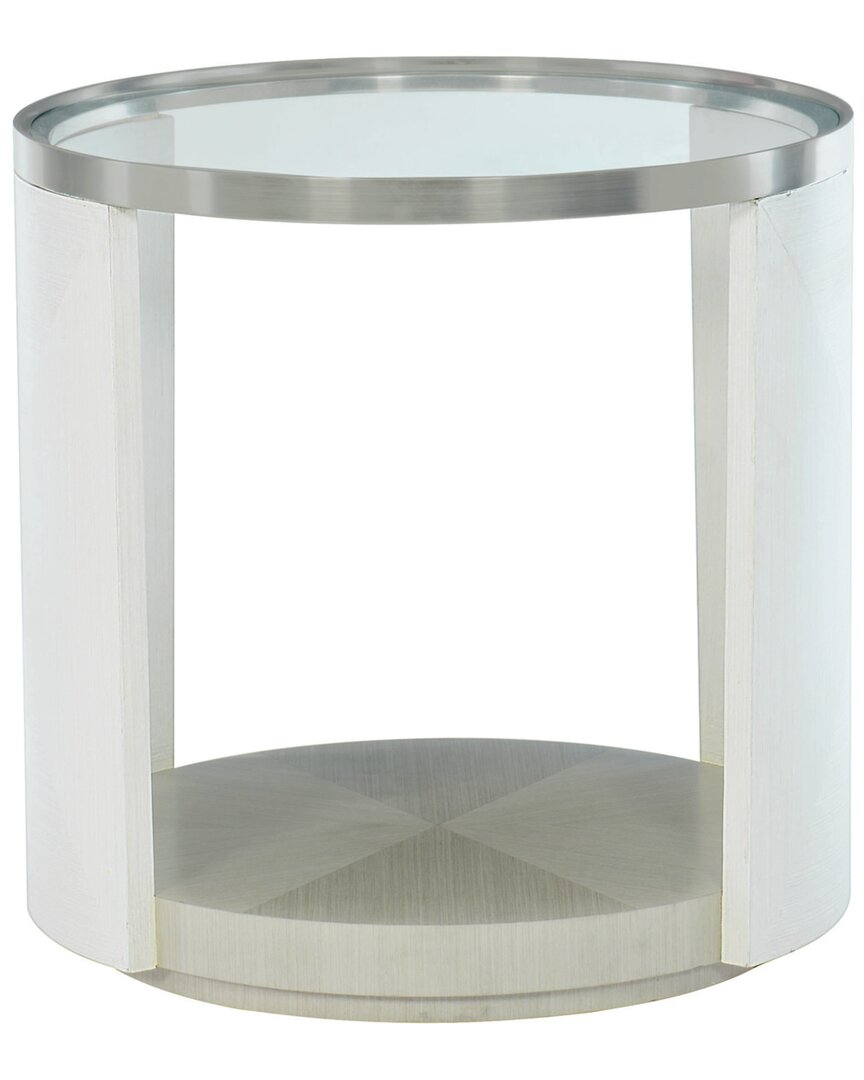 Bernhardt T Axiom Round Chairside Table In Grey