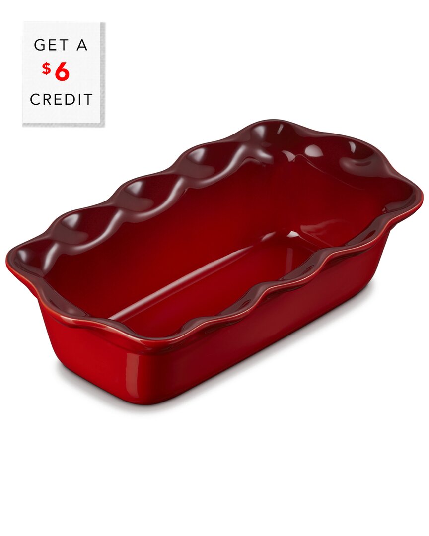 Le Creuset Heritage Stoneware 9-inch Fluted Loaf Pan