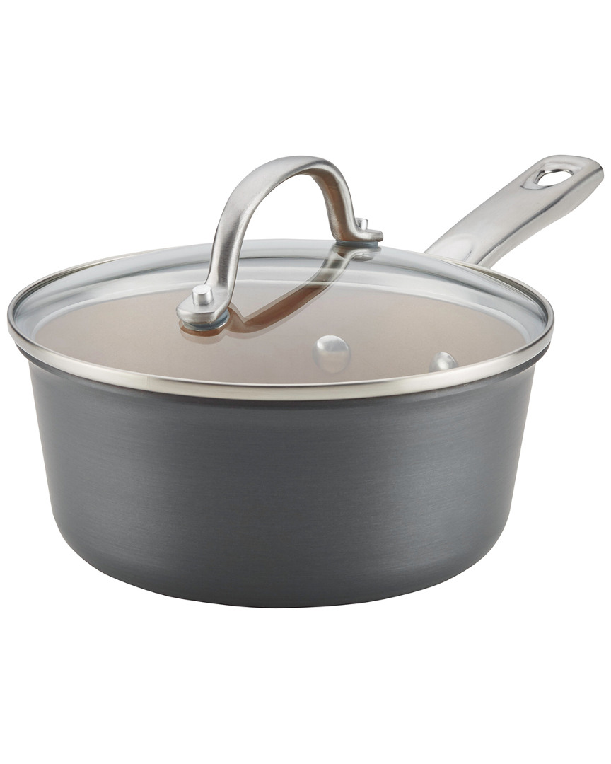Ayesha Curry Home Collection Hard-anodized Nonstick Covered Saucepan