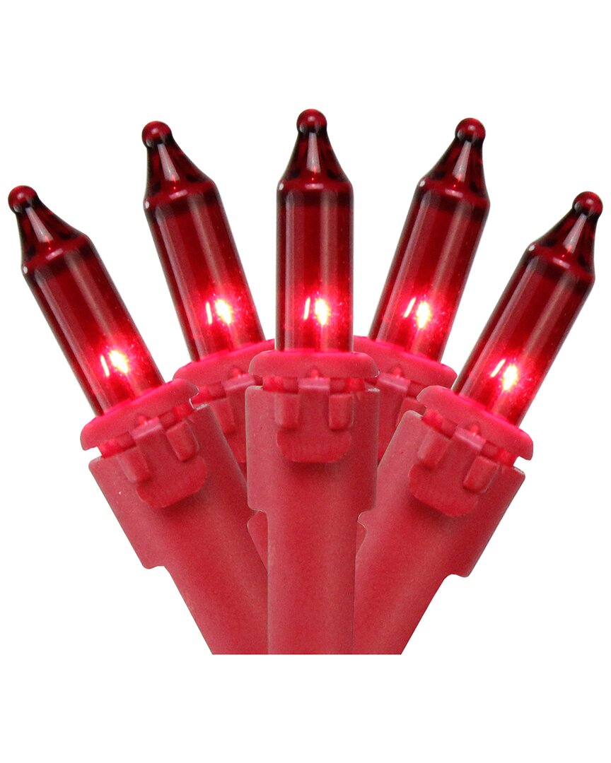 Northern Lights Dnu Unprofitable Northlight 100 Count Red Mini Christmas Lights 20ft Red Wire In Red