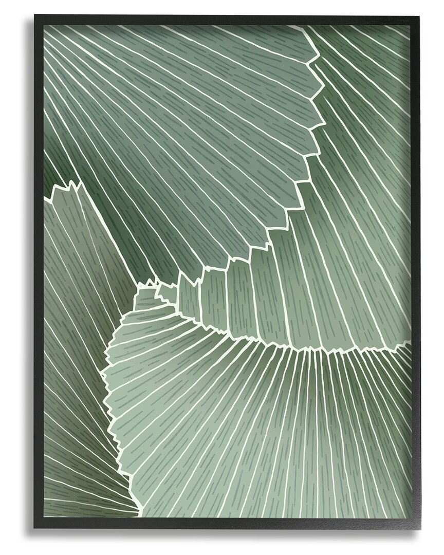 Shop Stupell Modern Abstract Patterned Leaves Framed Giclee Wall Art By Ziwei Li