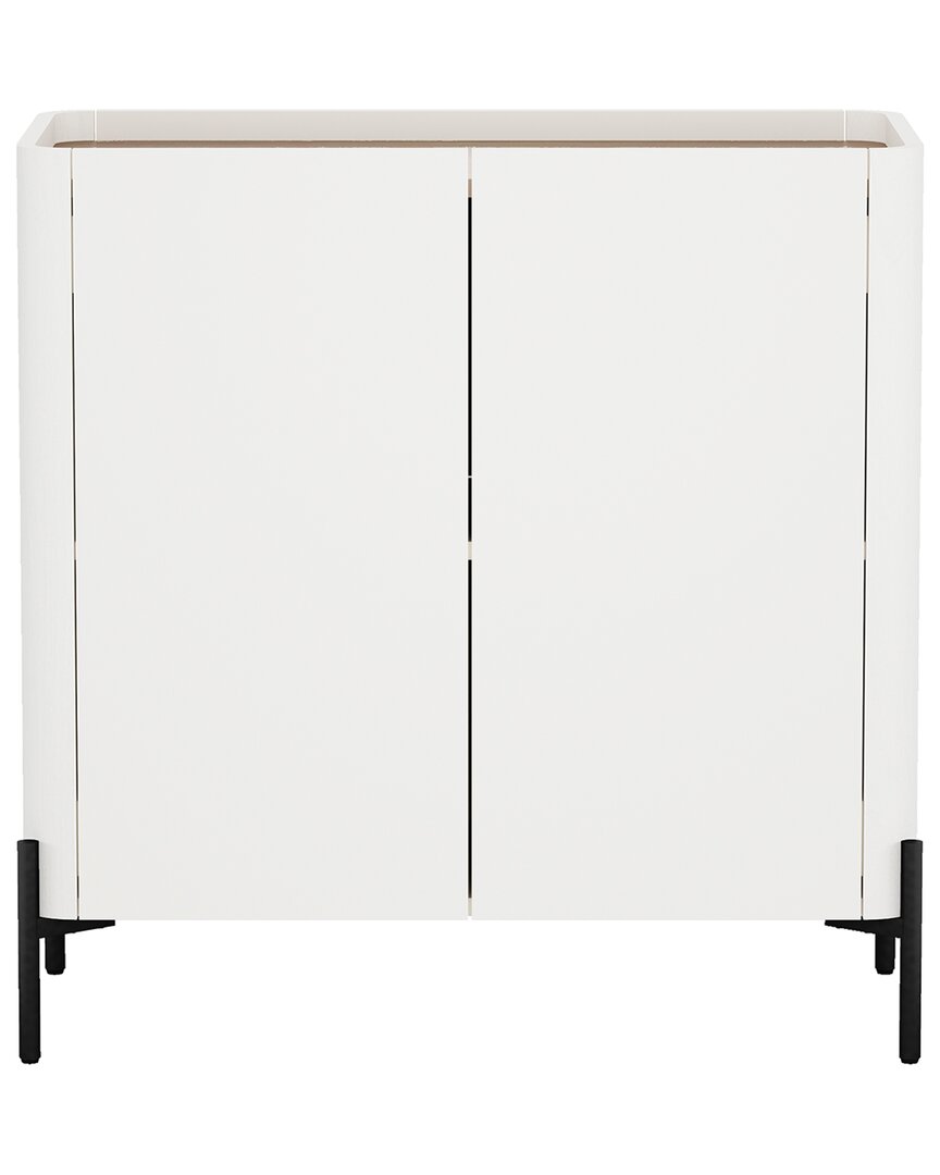 Manhattan Comfort Modern Abbey Accent Cabinet In Brown