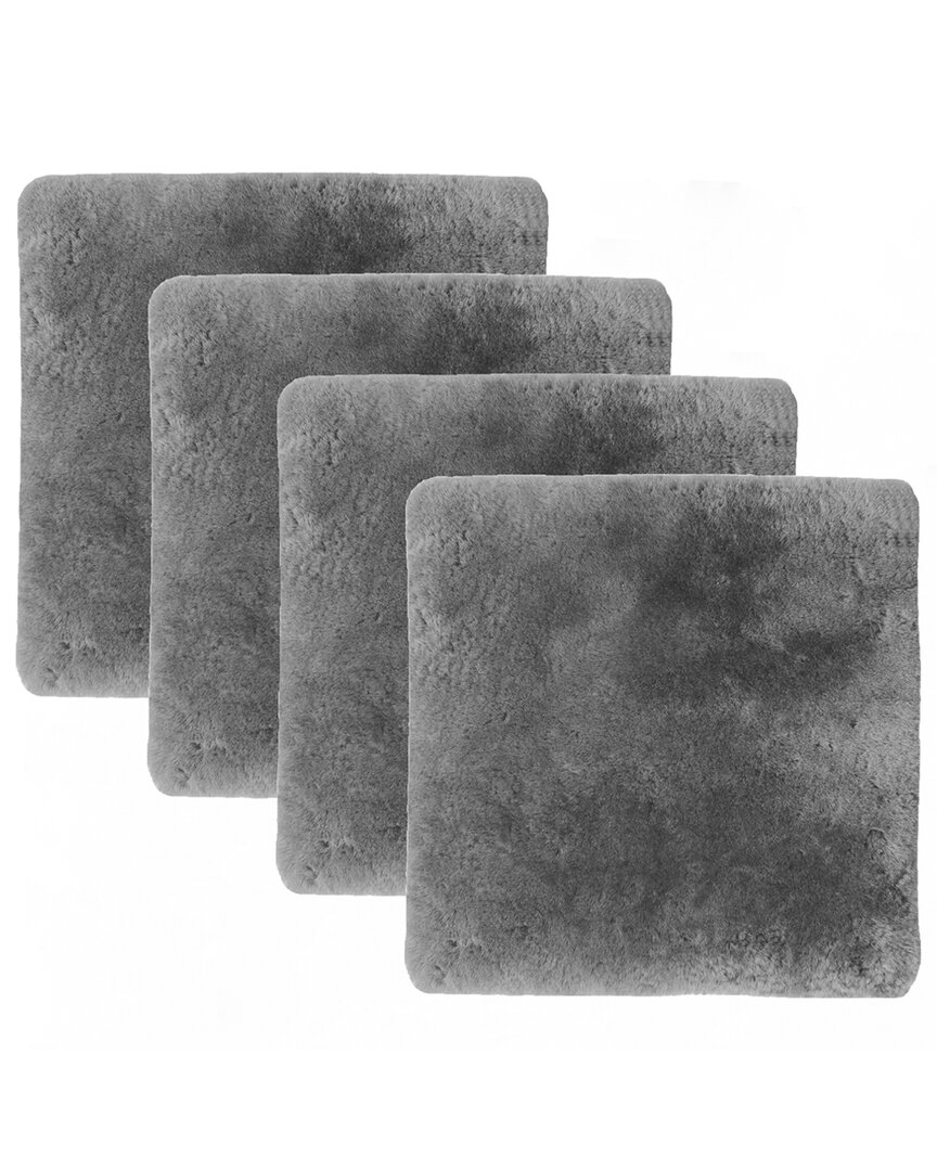 Natural Group Natural Pack Of 4 Medical Sheepskin 17x17in Chair Pads