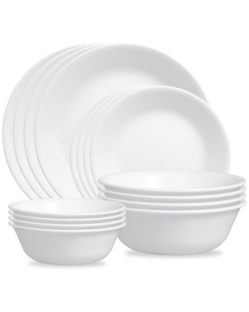 Corelle Winter Frost White 16pc Dinnerware Set