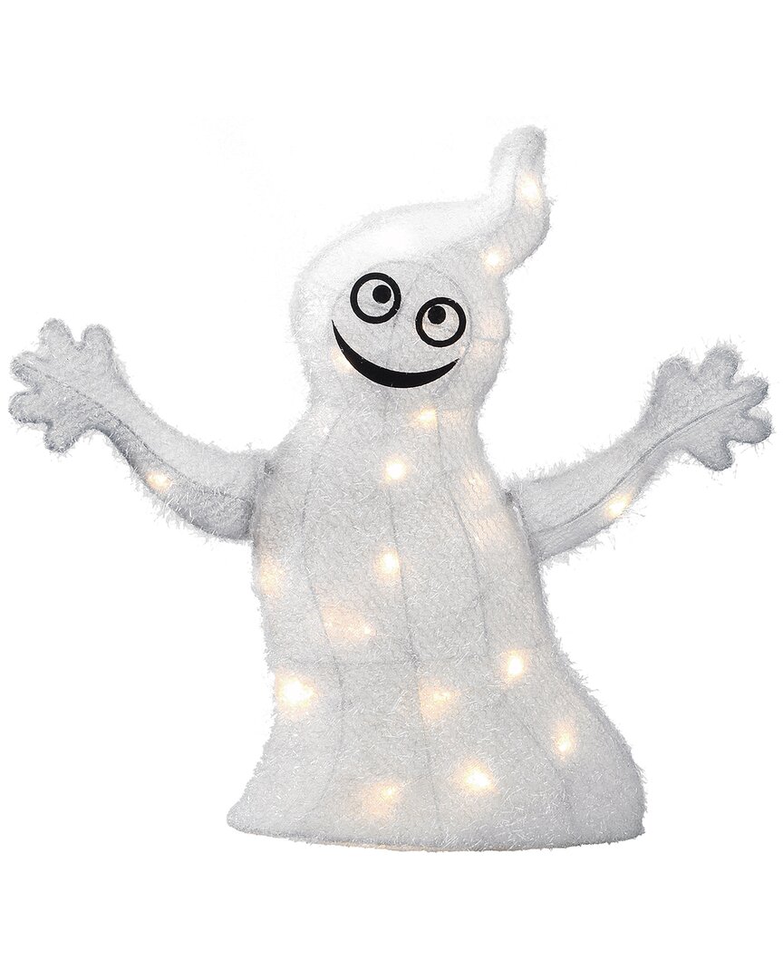 Shop National Tree Company 18in Pre-lit Smiling Ghost In White