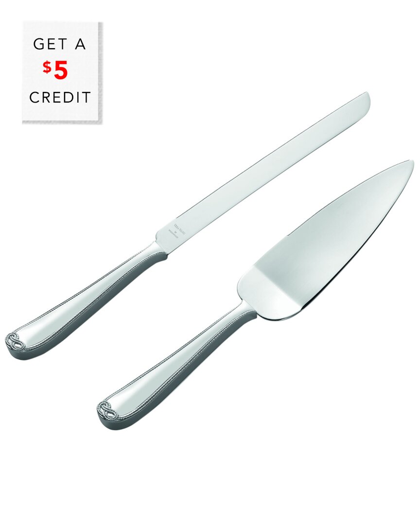 Wedgwood Vera Wang For  Infinity Cake Knife & Server Set With $5 Credit