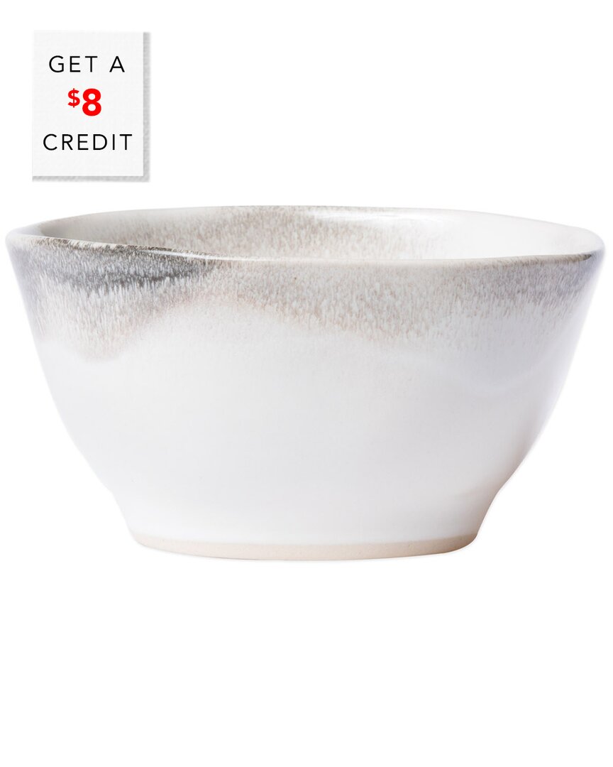 Vietri Aurora Ash Cereal Bowl With $6.3 Credit In Grey