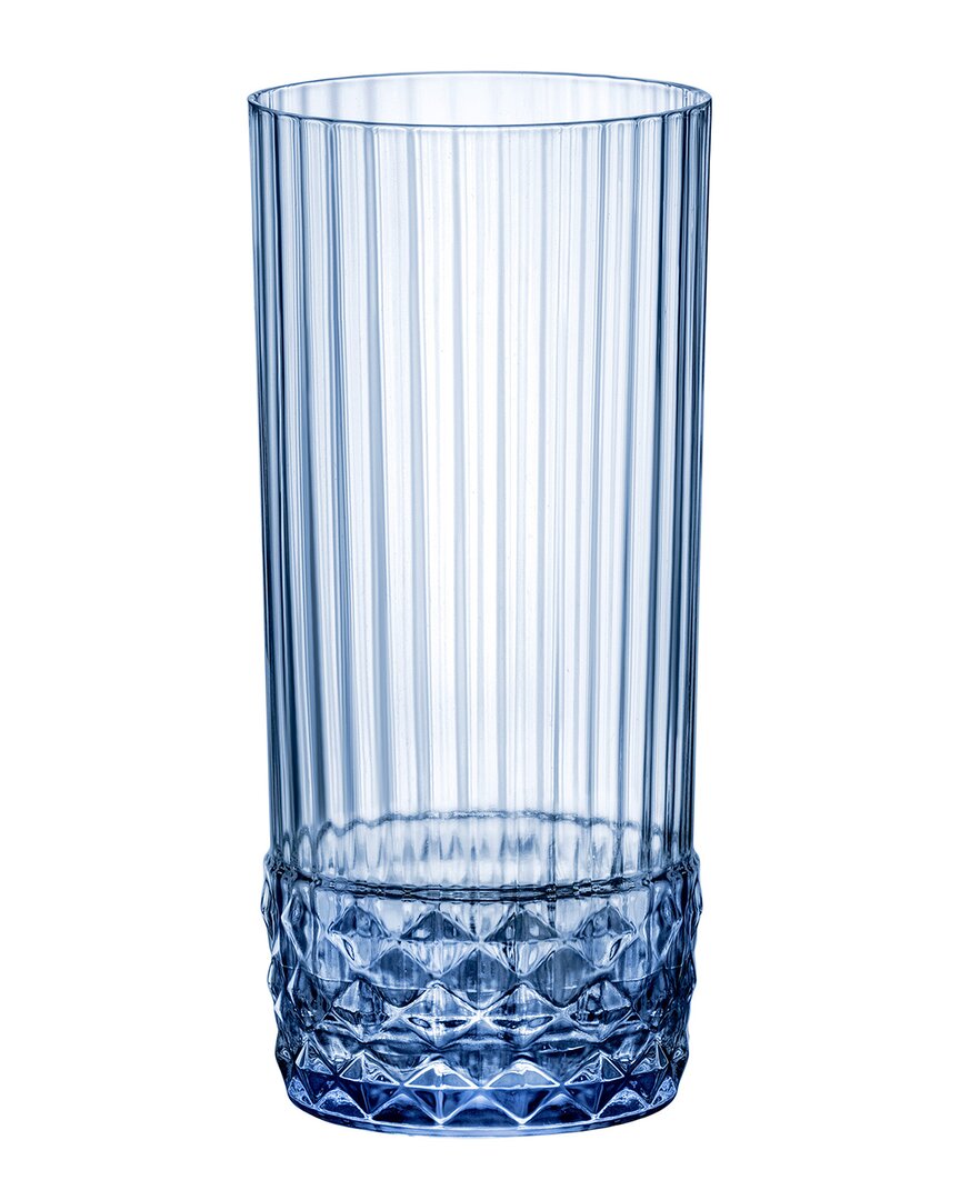 Bormioli Rocco America '20s Sapphire Cooler Drinking Glasses (set Of 6)