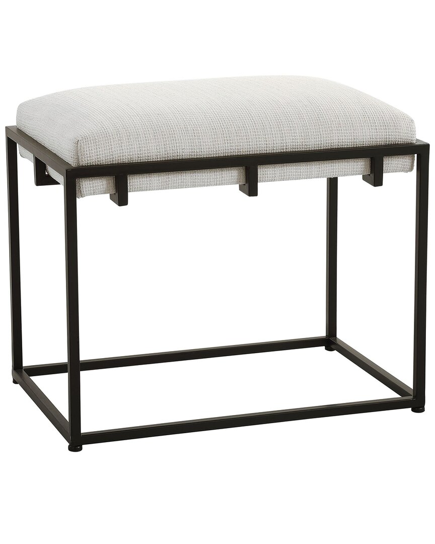Uttermost Paradox White Small Bench