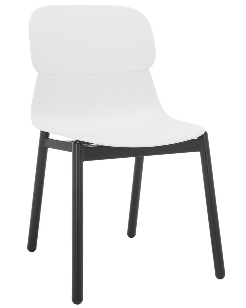 Safavieh Couture Abbie Molded Plastic Dining Chair In White