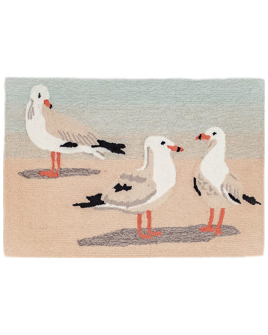 Liora Manne Frontporch Gulls Sand Doormat In Sand