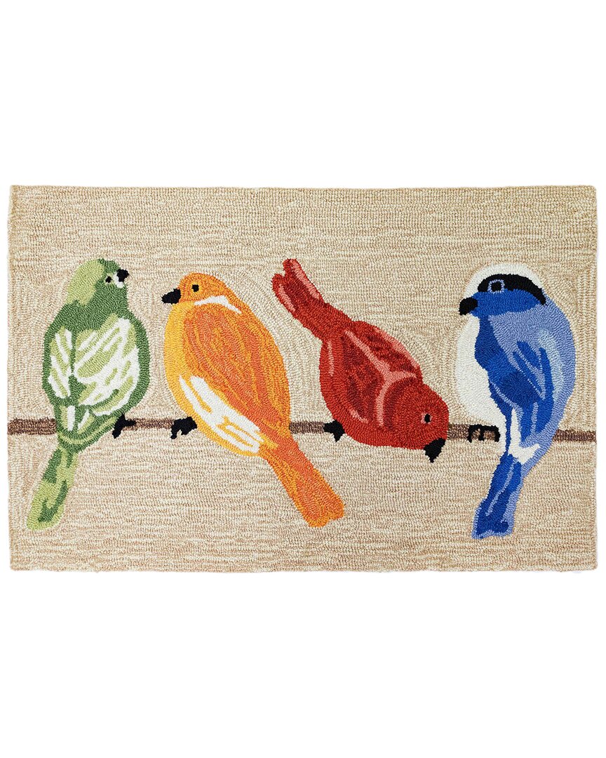 LIORA MANNE LIORA MANNE FRONTPORCH BIRDS NEUTRAL DOORMAT