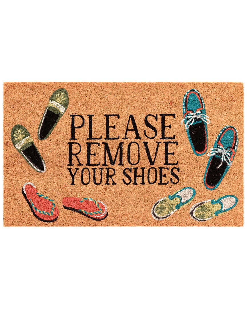 Liora Manne Natura Please Remove Your Shoes Natural Coir Doormat