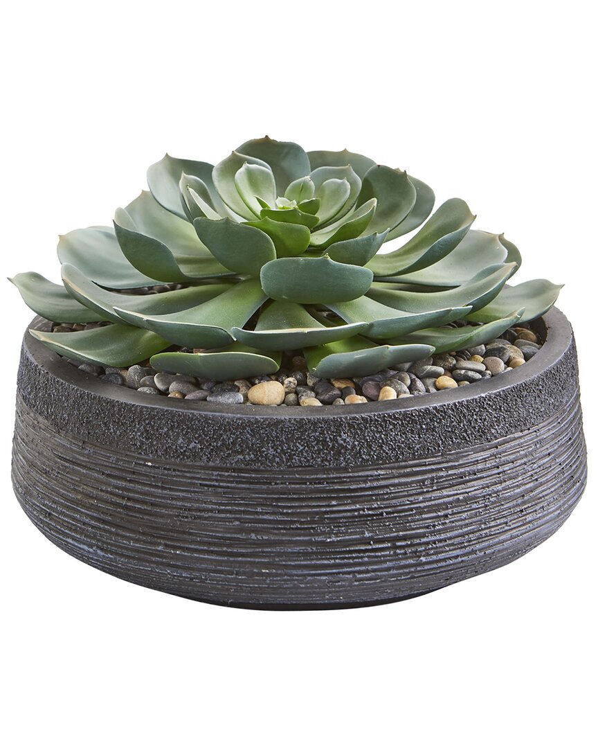 Nearly Natural Giant Echeveria Succulent Artificial Plant In Green