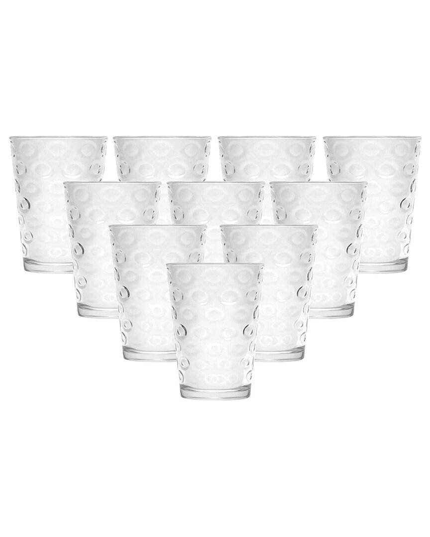 Circleware Double Circle Set Of 10 7oz Juice Glasses