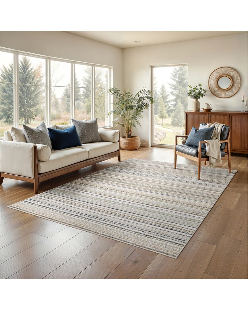 Stylehaven Candler Cottage Transitional Stripe Rug In Sand