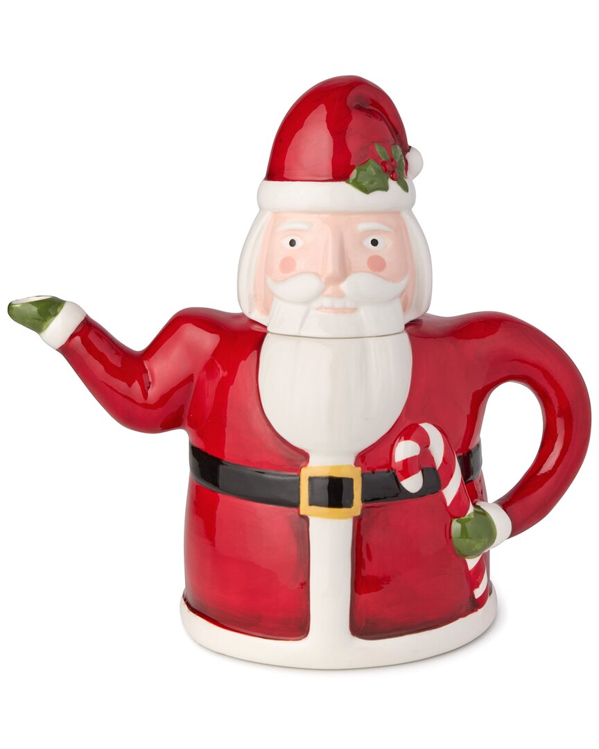 Certified International Nutcracker Parade 3-d Santa Teapot