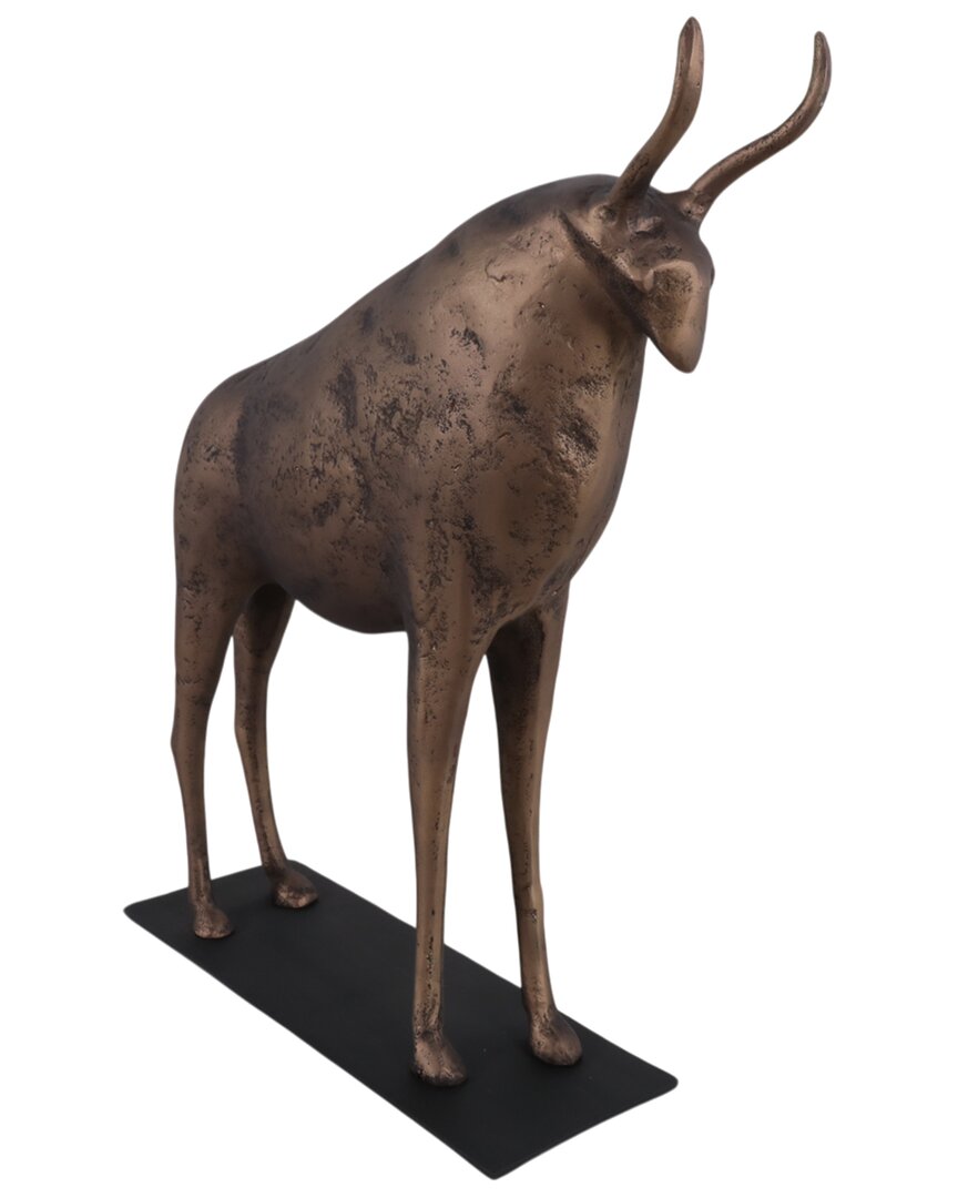 Sagebrook Home 20x17 Bison Sculpture In Brown