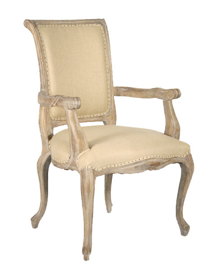 Zentique Dijon Arm Chair In Neutral