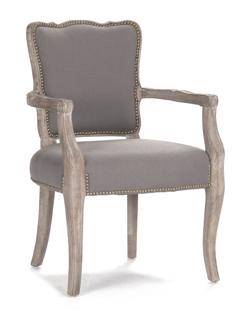 Zentique Elise Arm Chair In Gray