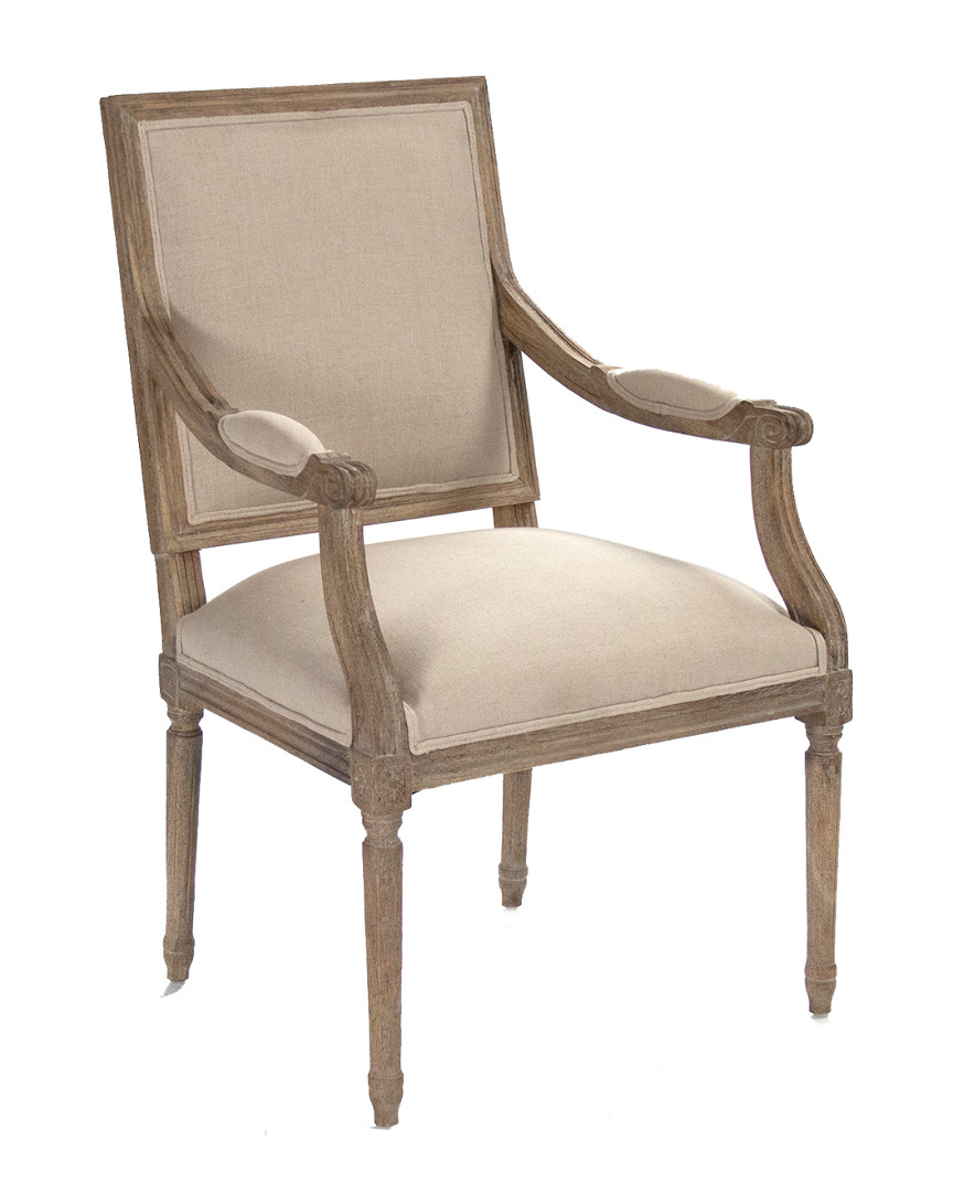 Zentique Louis Arm Chair In Brown