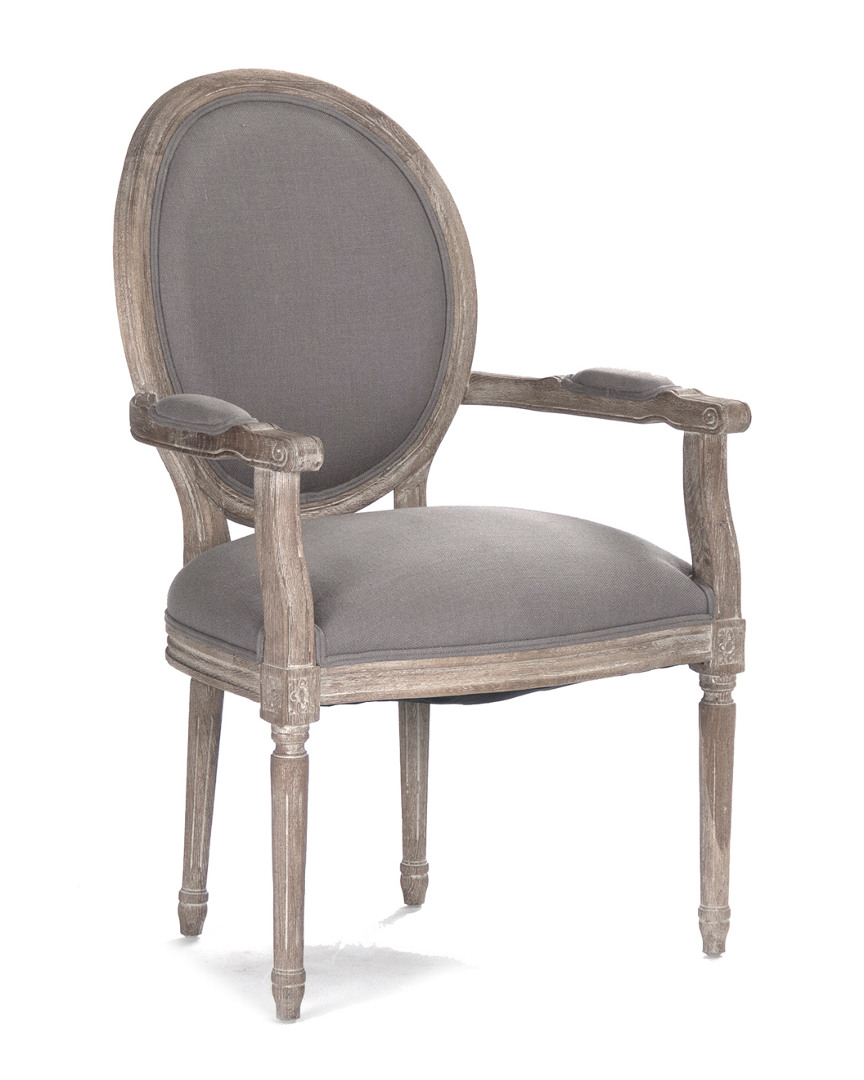 Zentique Medallion Arm Chair In Gray