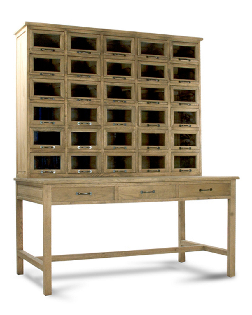 Zentique Mog Cabinet & Table In Brown