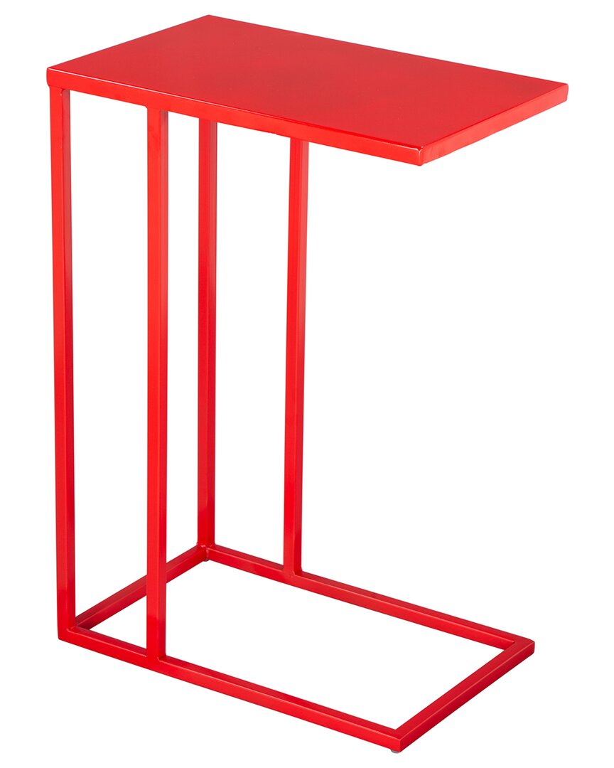 Zuo Modern Atom Side Table In Red