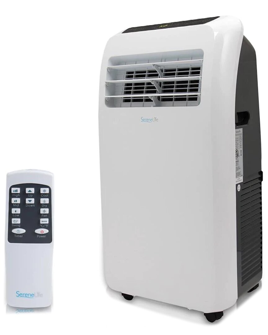 Serenelife 10,000 Btu Portable Air Conditioner And Heater In White