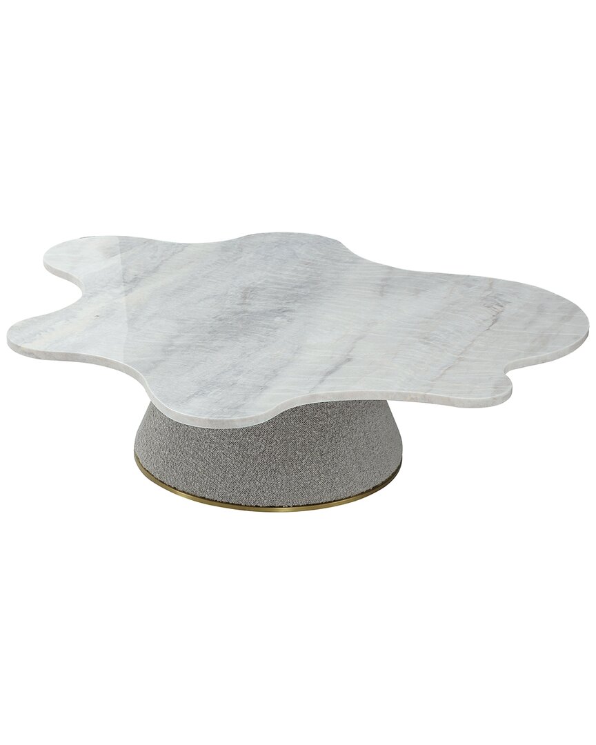 Pasargad Home Simona Low Marble Top Coffee Table