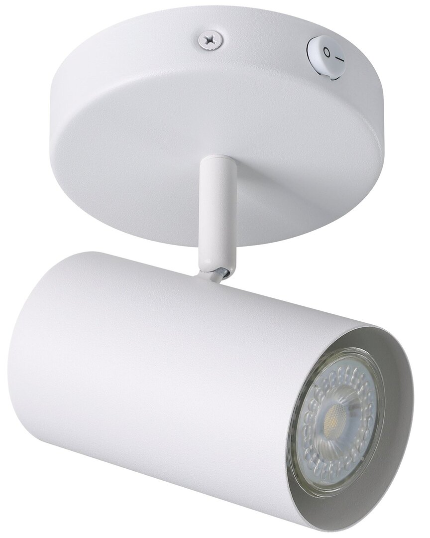 Eglo Calloway 1 Light Fixed Track Light With White Finish & White Lamp Head