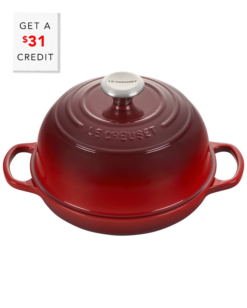 Le Creuset Cerise 9.5in Signature Bread Oven With $31 Credit